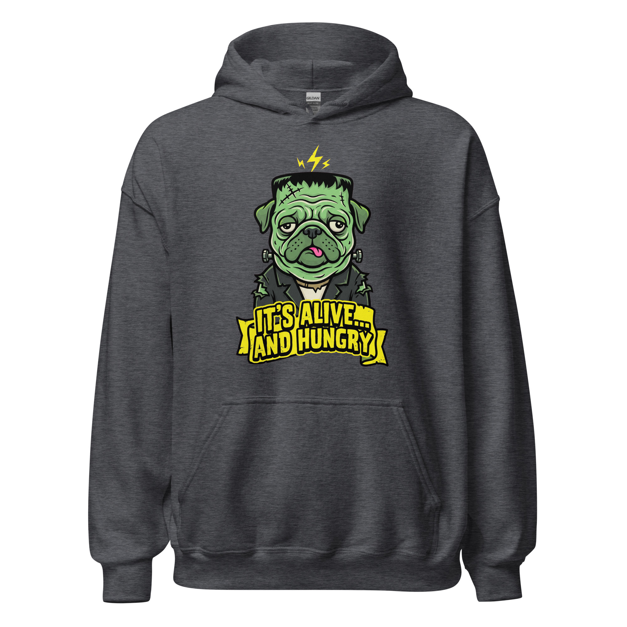 It's Alive... and Hungry Frankenpug Halloween Hoodie โ Men's / Unisex