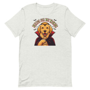 Fangs for the Treats Vampire Dog Halloween T-Shirt β Men's / Unisex