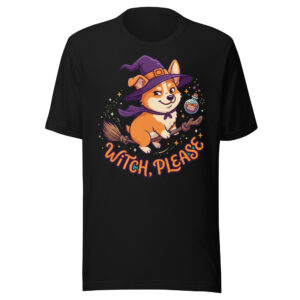 Witch, Please Corgi Halloween T-Shirt β Men's / Unisex