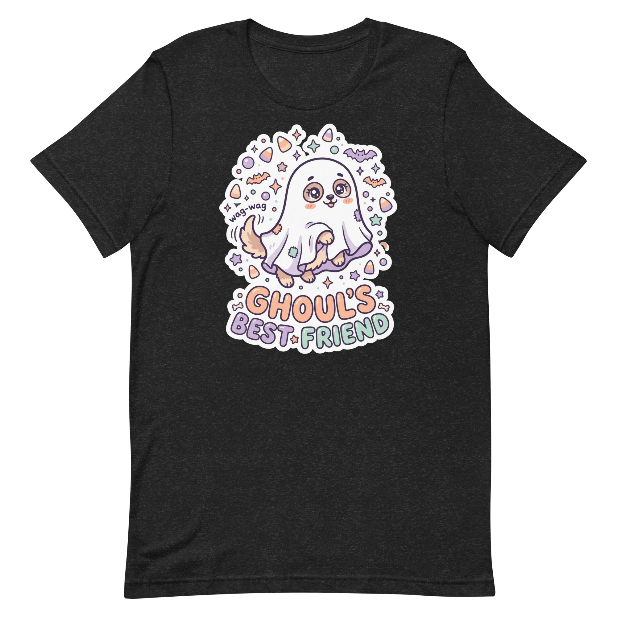Ghoul's Best Friend Ghost Dog Halloween T-Shirt โ Men's / Unisex - Image 2