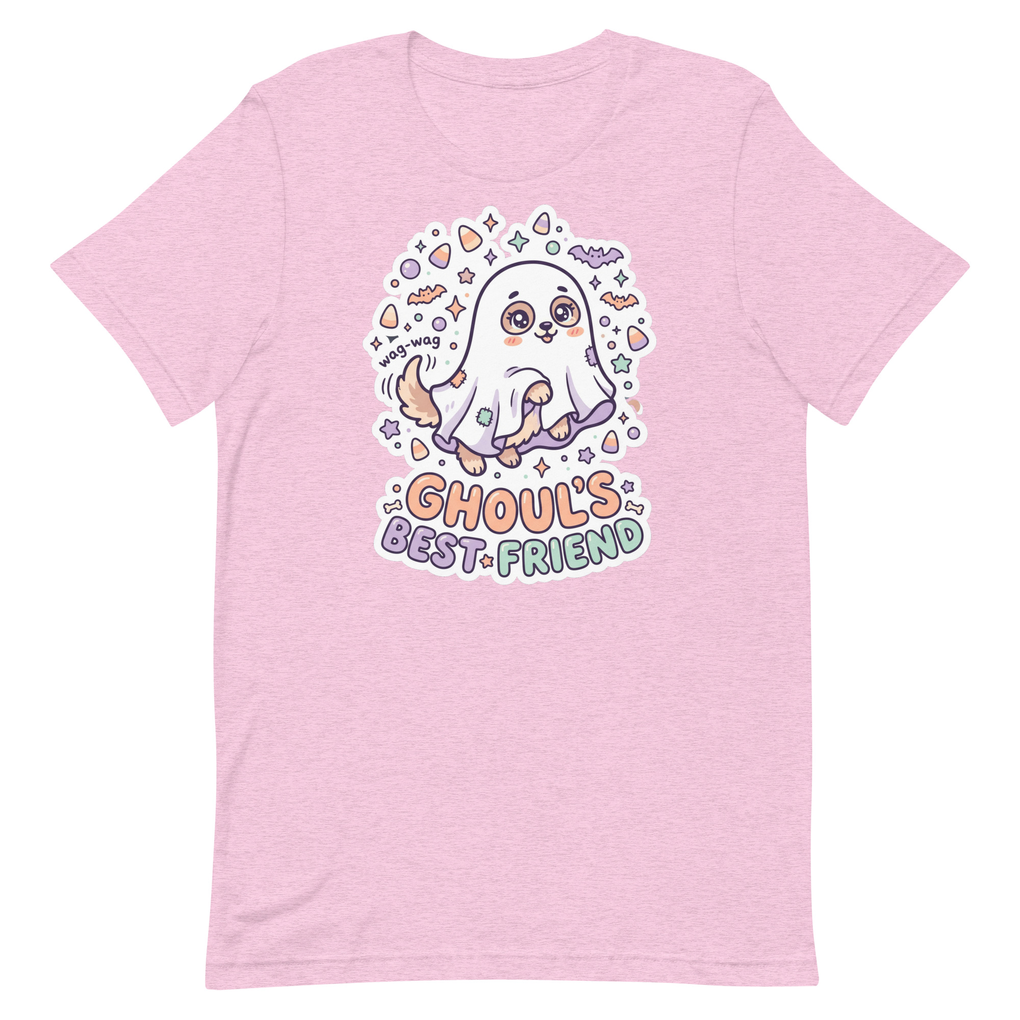 Ghoul's Best Friend Ghost Dog Halloween T-Shirt โ Men's / Unisex - Image 7