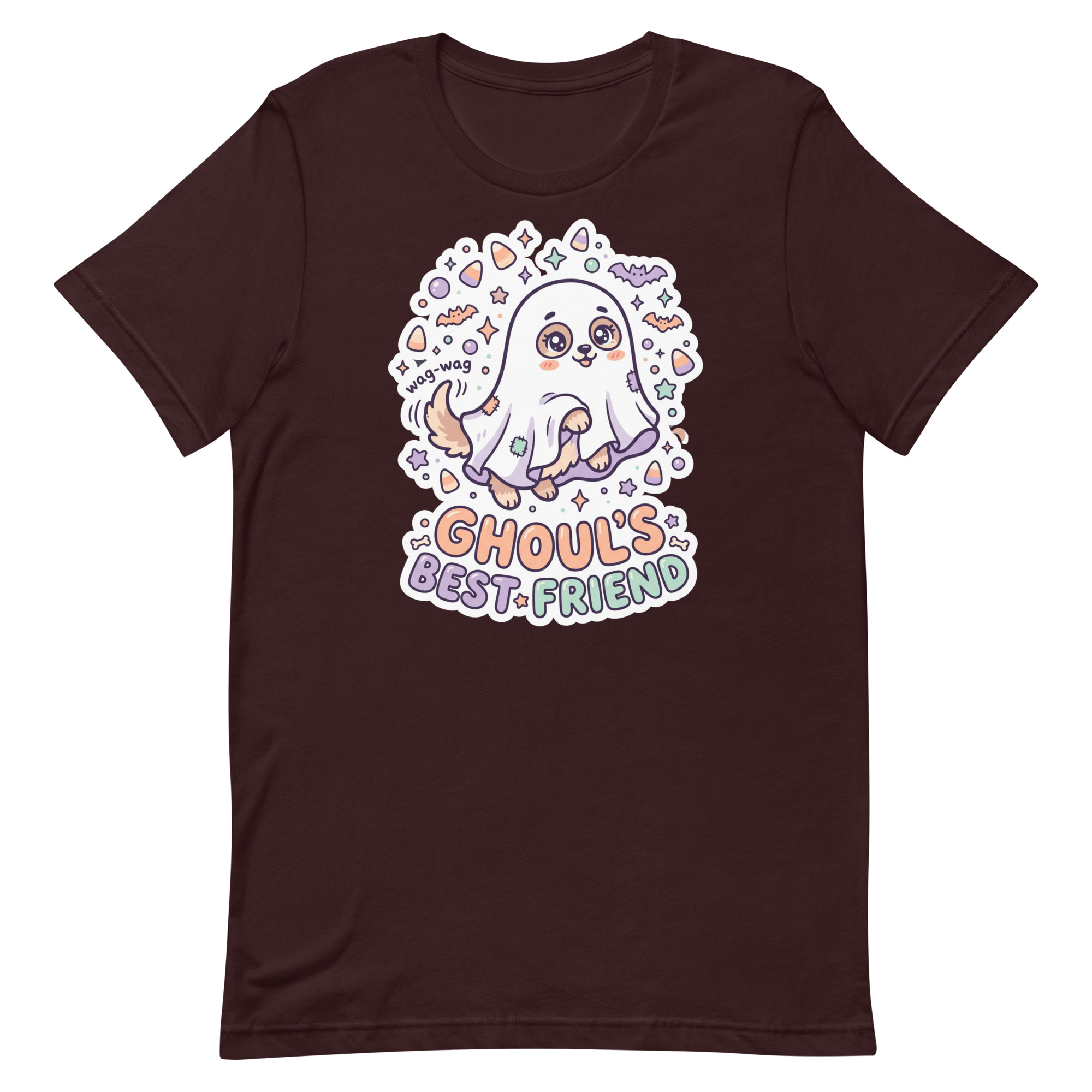Ghoul's Best Friend Ghost Dog Halloween T-Shirt โ Men's / Unisex - Image 3