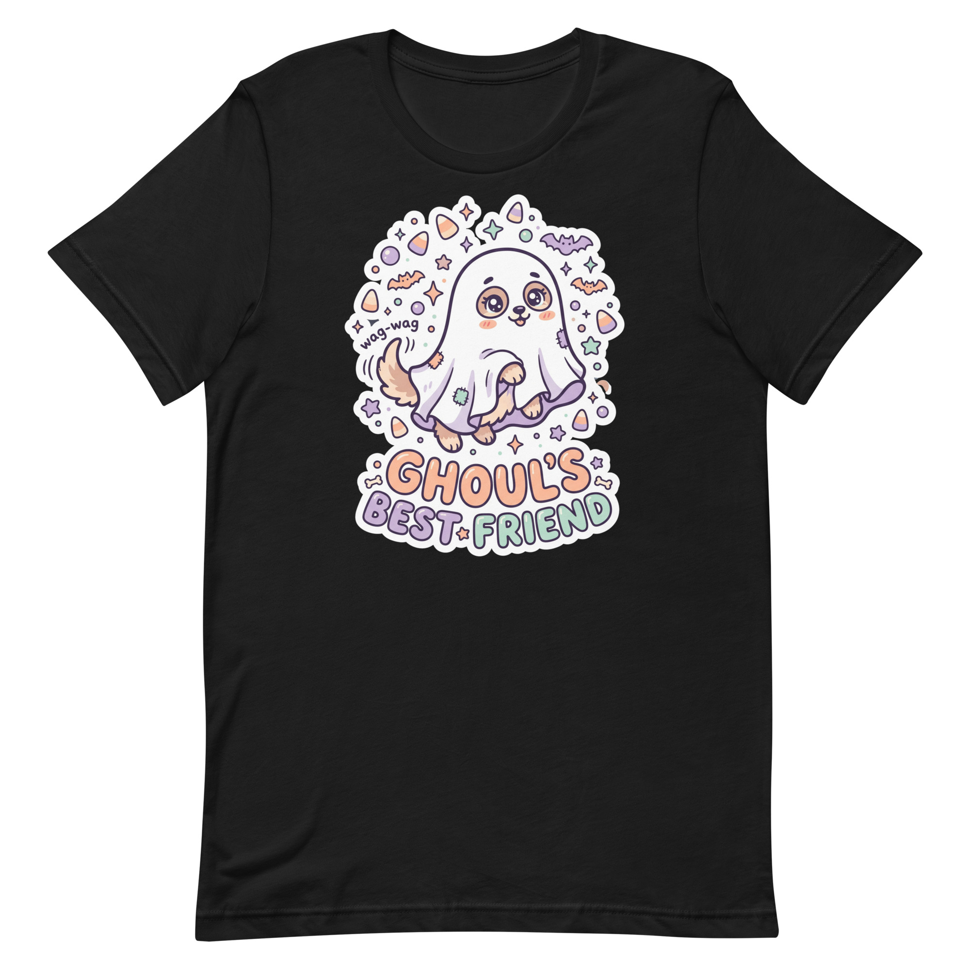 Ghoul's Best Friend Ghost Dog Halloween T-Shirt โ Men's / Unisex - Image 5