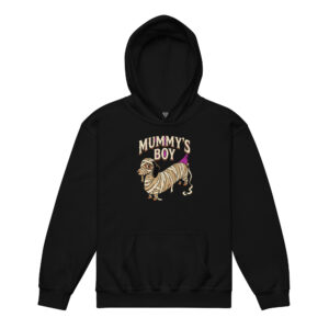 Mummy's Boy Dachshund Halloween Hoodie β Kids' / Youth