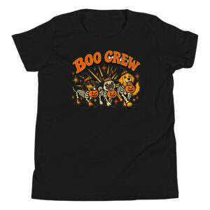 Boo Crew Skeleton Dogs Halloween T-Shirt – Kids' / Youth
